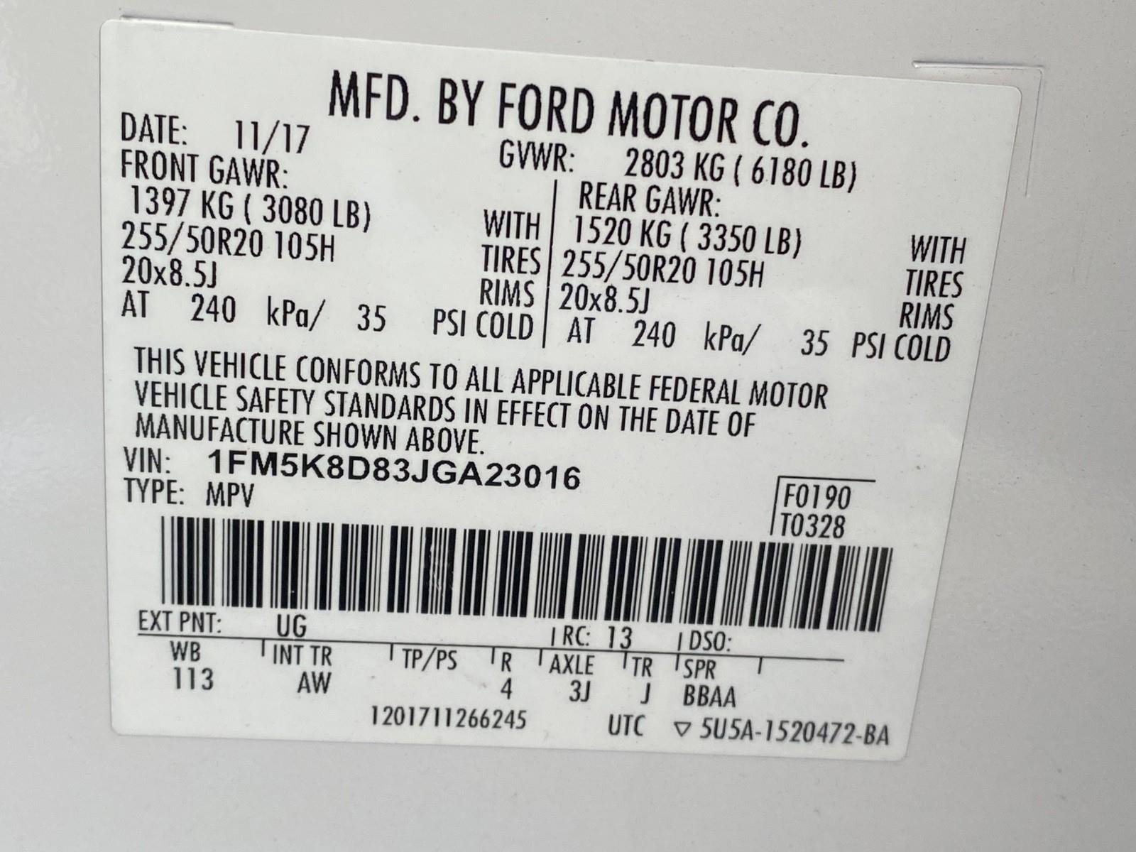 Used 2018 Ford Explorer XLT w/ Equipment Group 202A AWD/4WD image 36