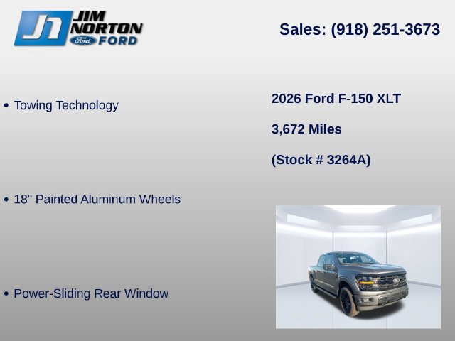 Certified 2026 Ford F150 XLT w/ Equipment Group 302A MID AWD/4WD image 17