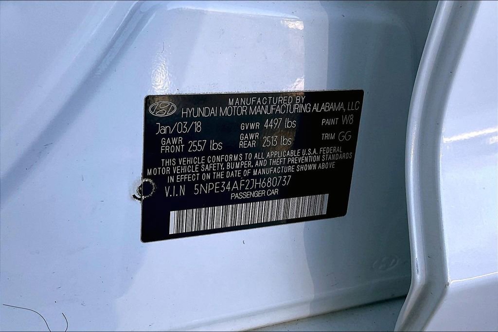 Used 2018 Hyundai Sonata SEL w/ Tech Package 02 FWD image 37