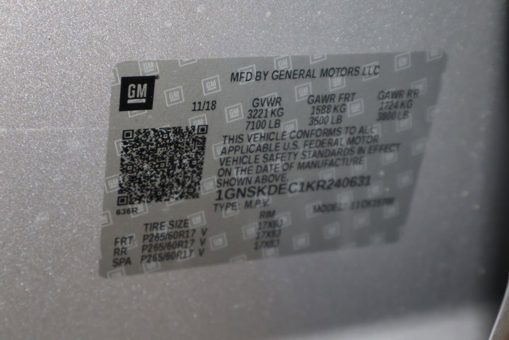 Used 2019 Chevrolet Tahoe 4WD w/ Enhanced Driver Alert Package image 34