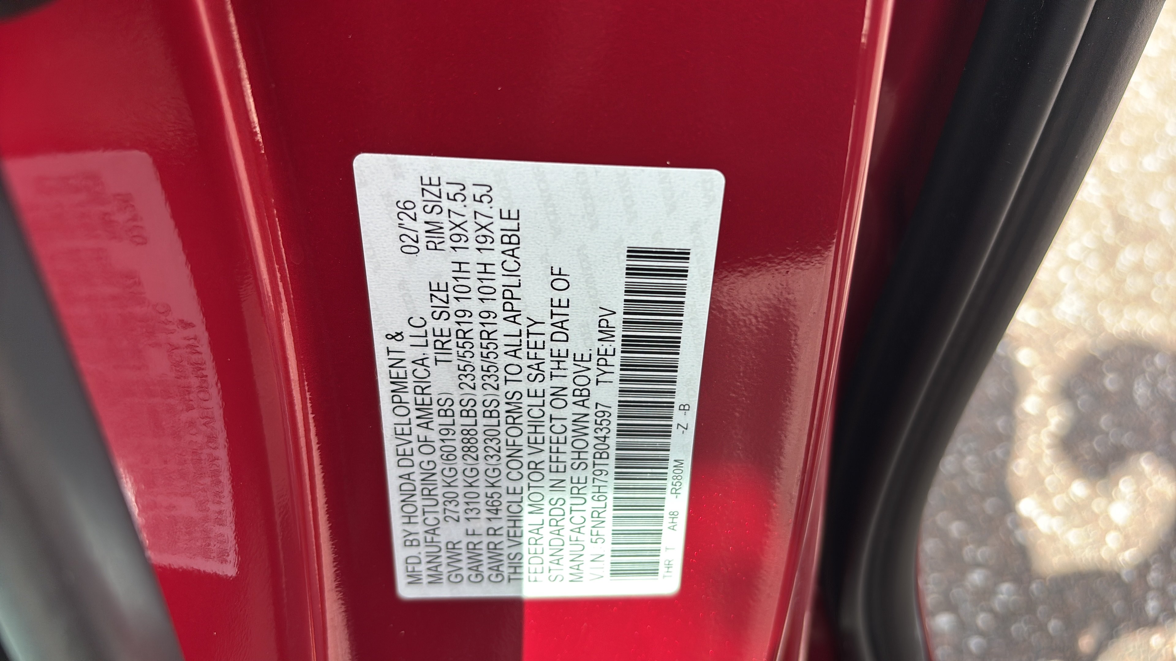 Certified 2026 Honda Odyssey Sport-L image 21