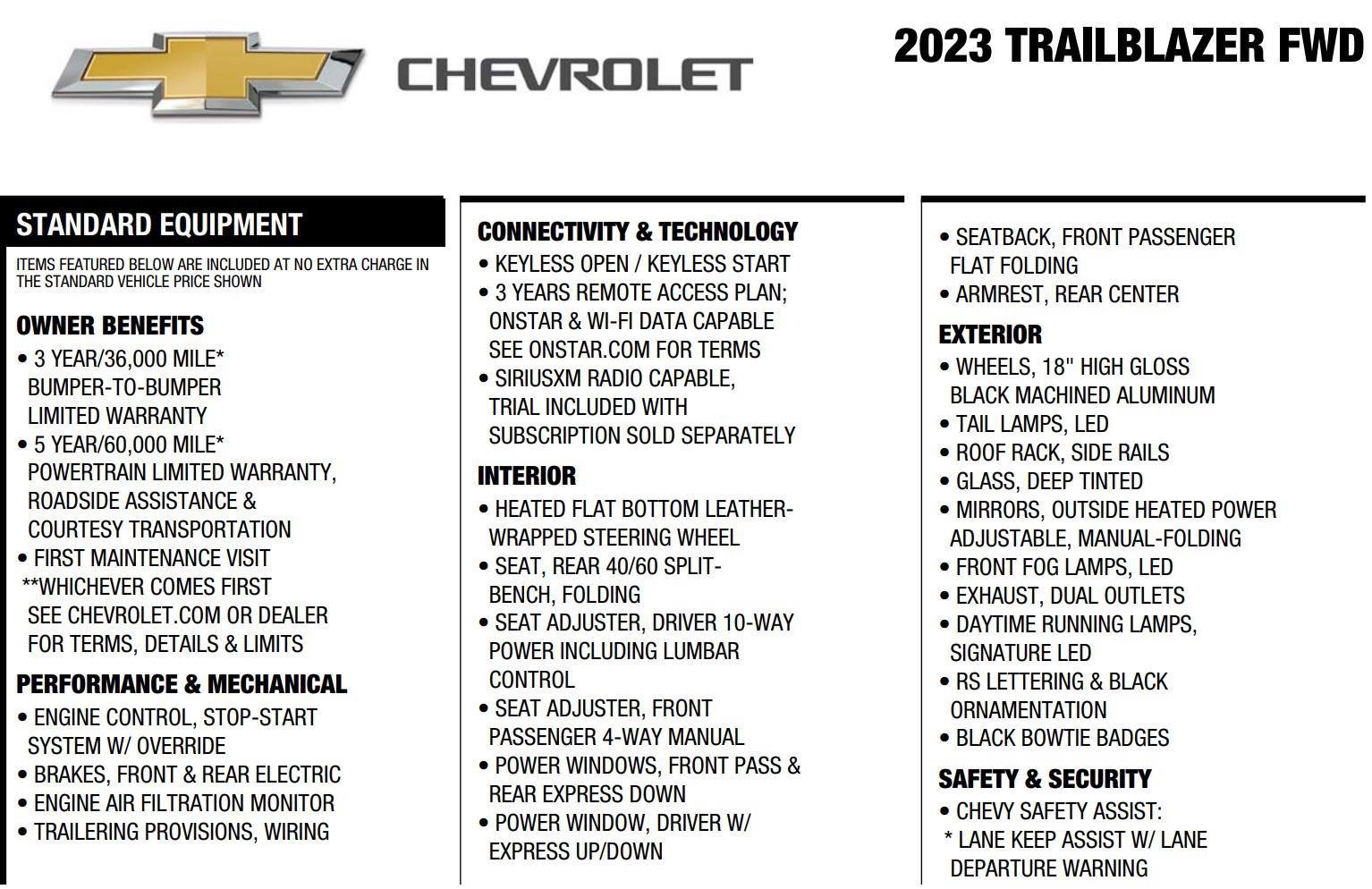 Used 2023 Chevrolet TrailBlazer RS w/ Sun and Liftgate Package image 18