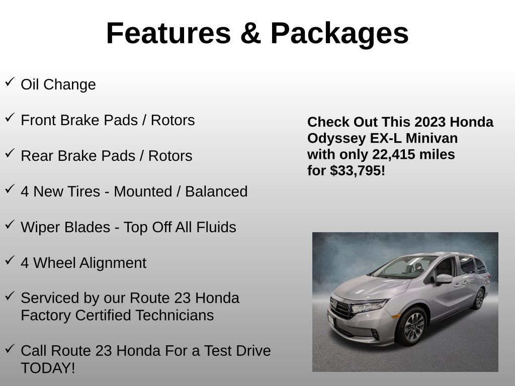 Certified 2023 Honda Odyssey EX-L image 4