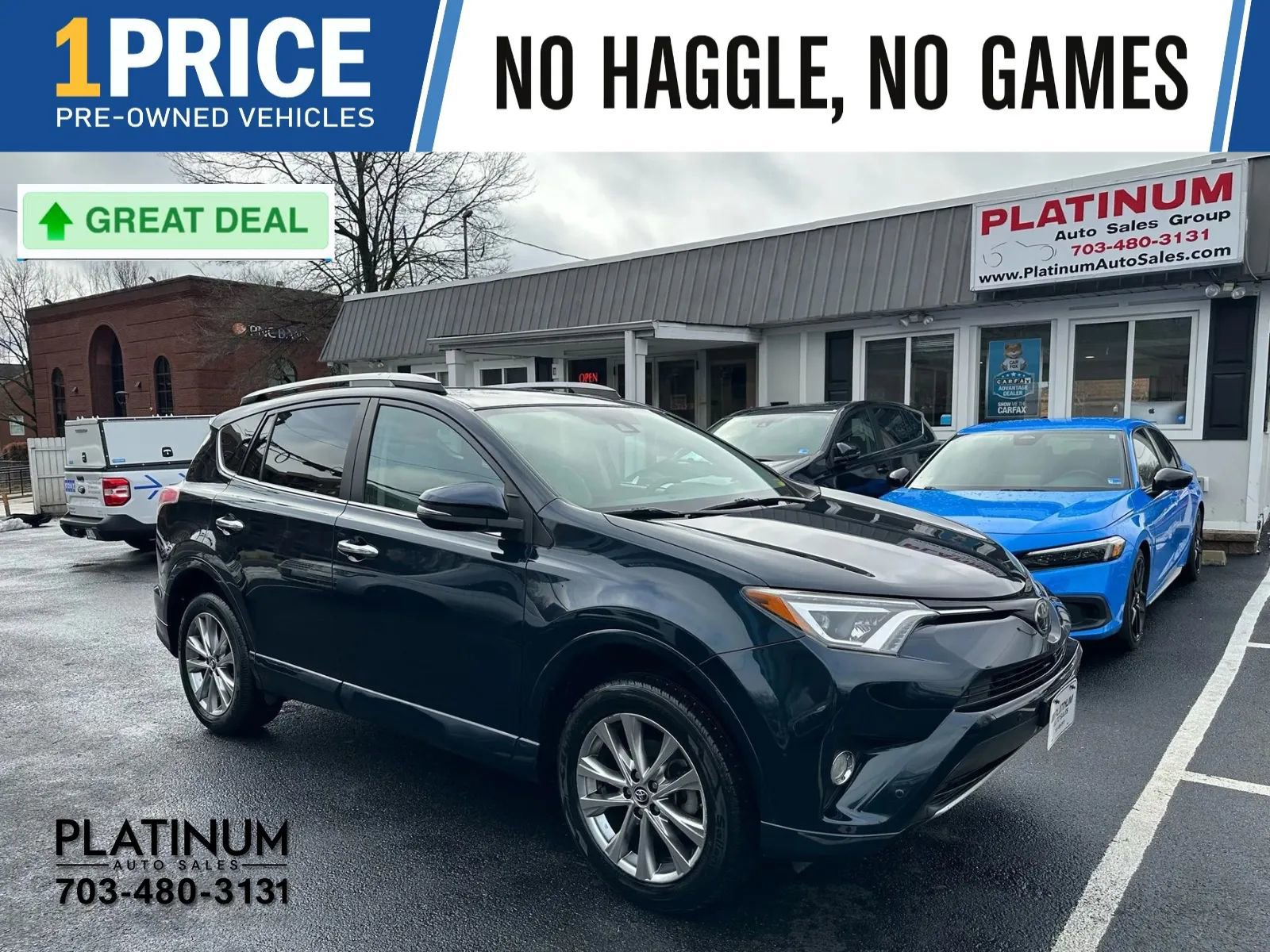 Used 2017 Toyota RAV4 Platinum w/ All Weather Liner Package image 1