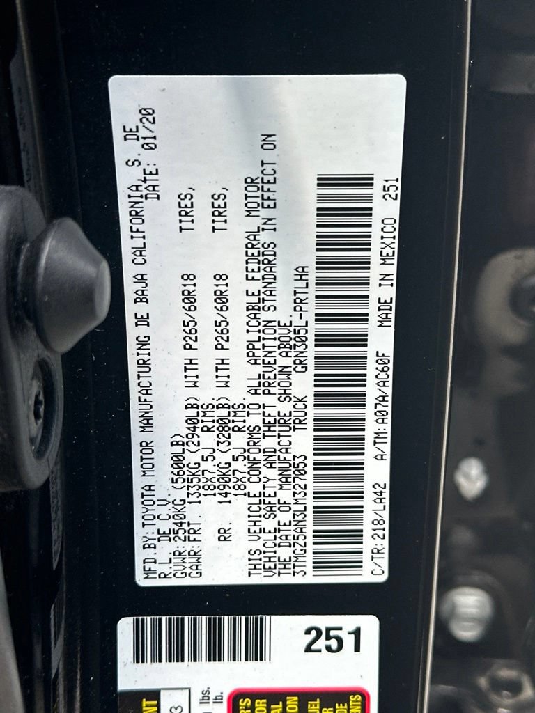 Used 2020 Toyota Tacoma Limited AWD/4WD image 33
