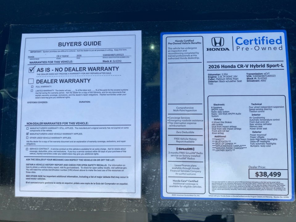 Certified 2026 Honda CR-V Sport-L image 37