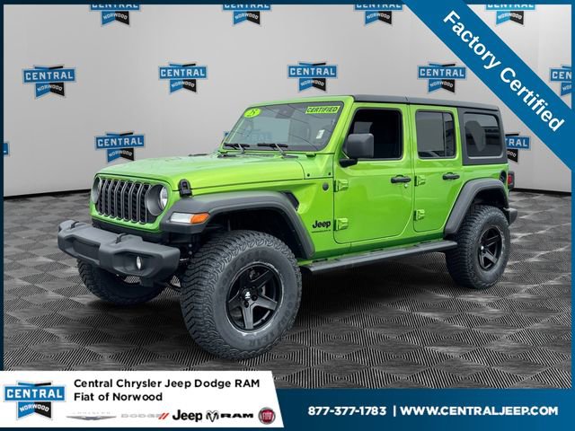 Certified 2025 Jeep Wrangler Unlimited Sport AWD/4WD image 1
