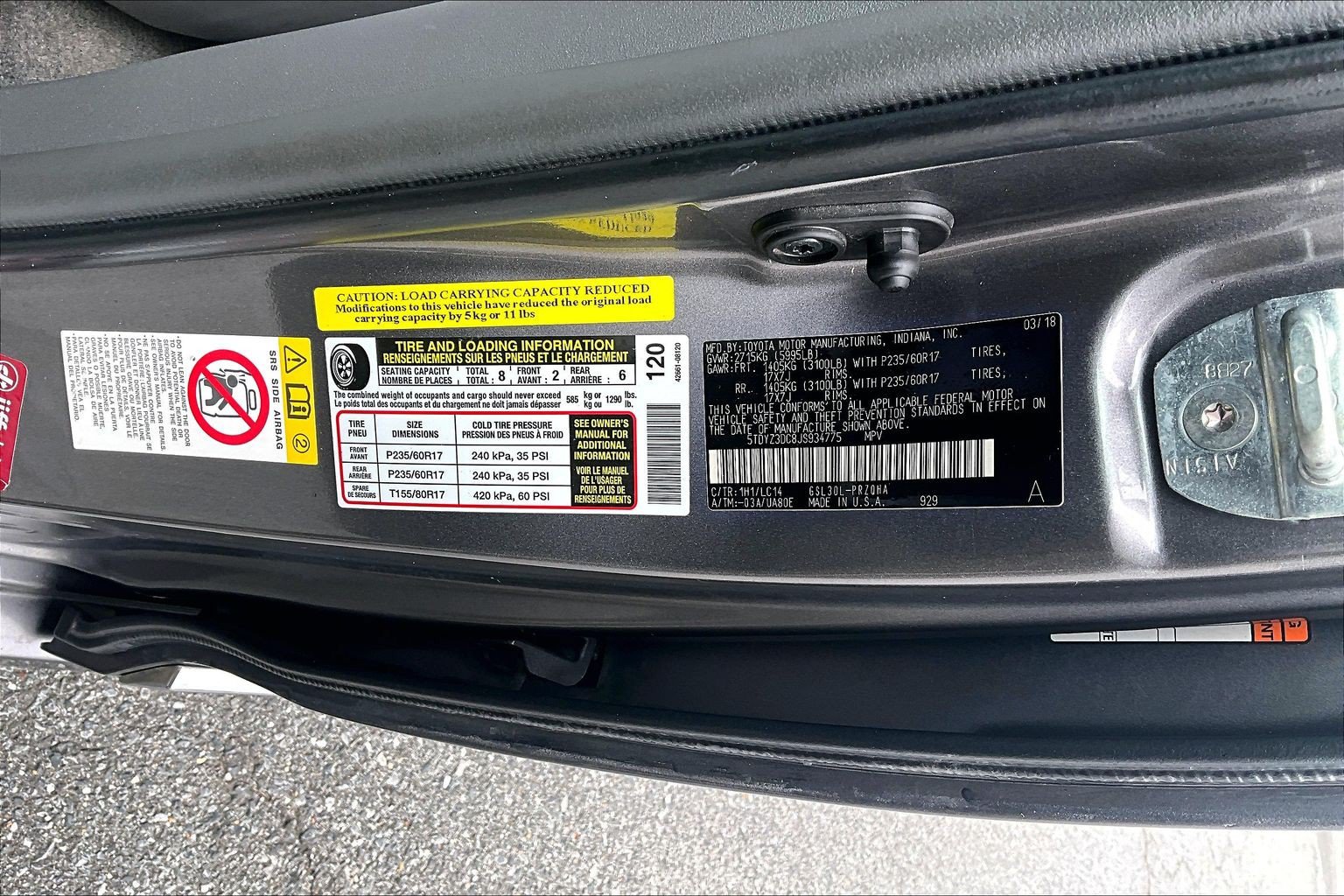 Used 2018 Toyota Sienna XLE w/ XLE Navigation Package FWD image 33