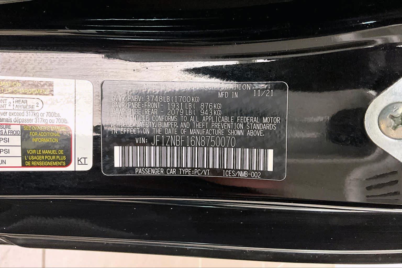 Used 2022 Toyota GR86 Premium w/ ALL Weather Mat Package (TMS) RWD image 30