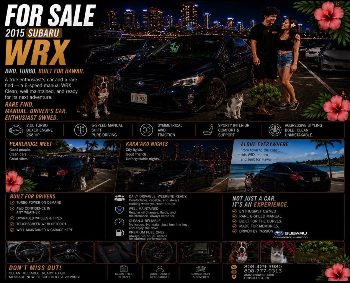 Used 2015 Subaru WRX Limited
