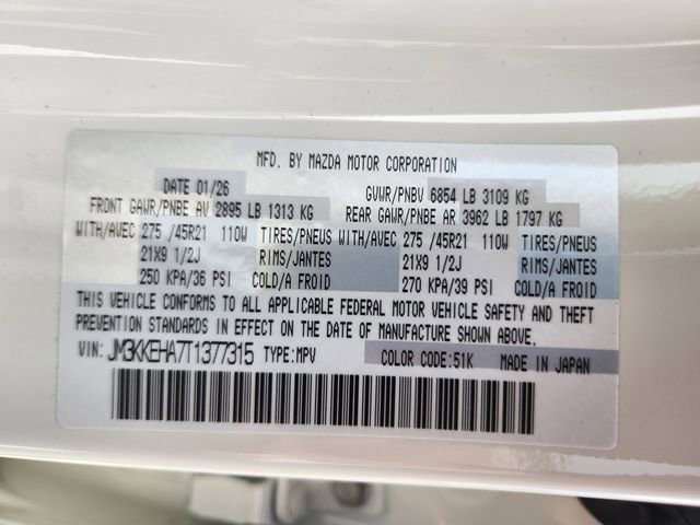 New 2026 MAZDA CX-90 Plug-In Hybrid w/ Premium Plus image 25