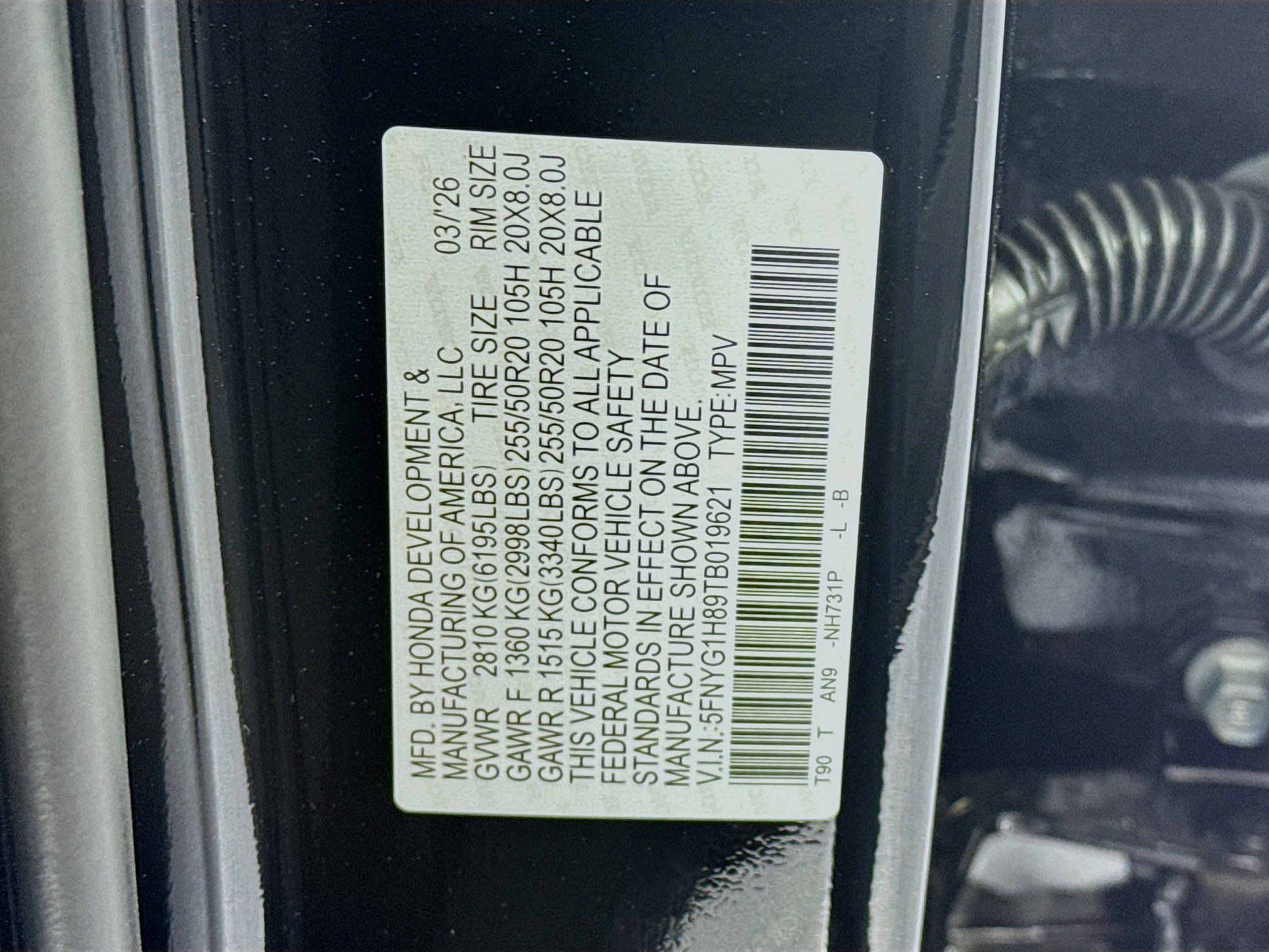 New 2026 Honda Pilot Elite image 35