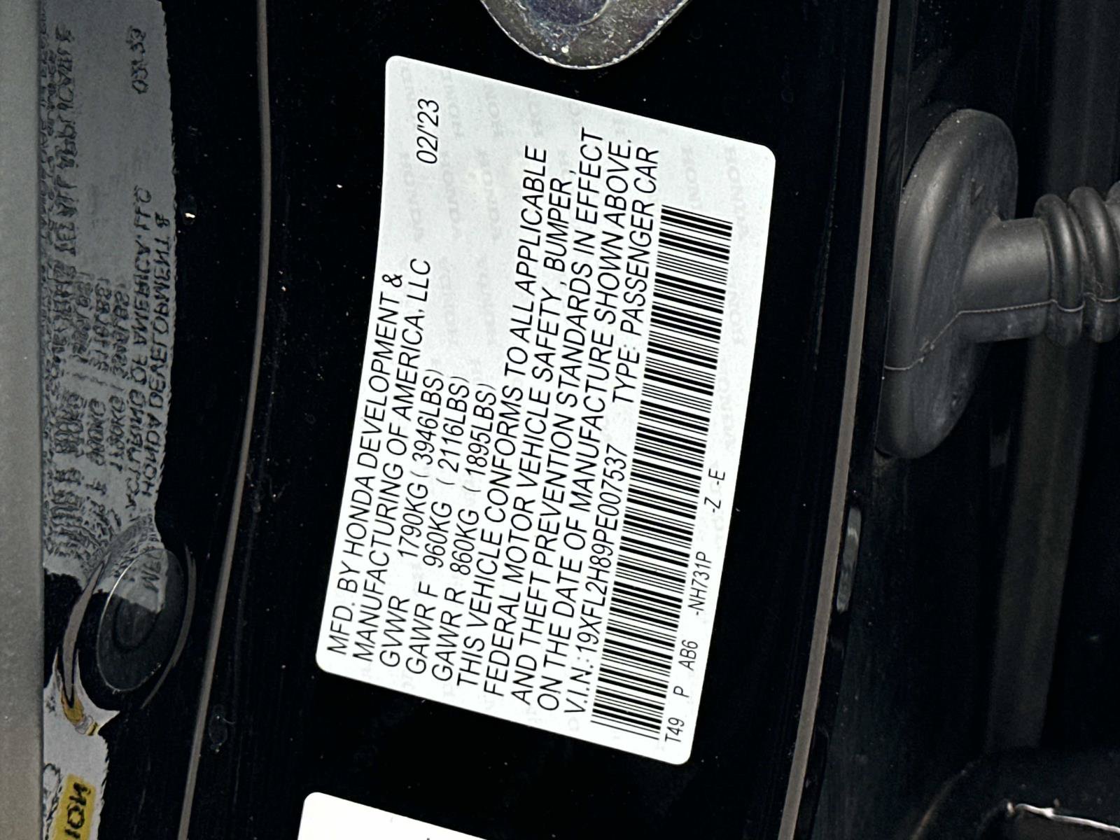 Certified 2023 Honda Civic Sport image 30