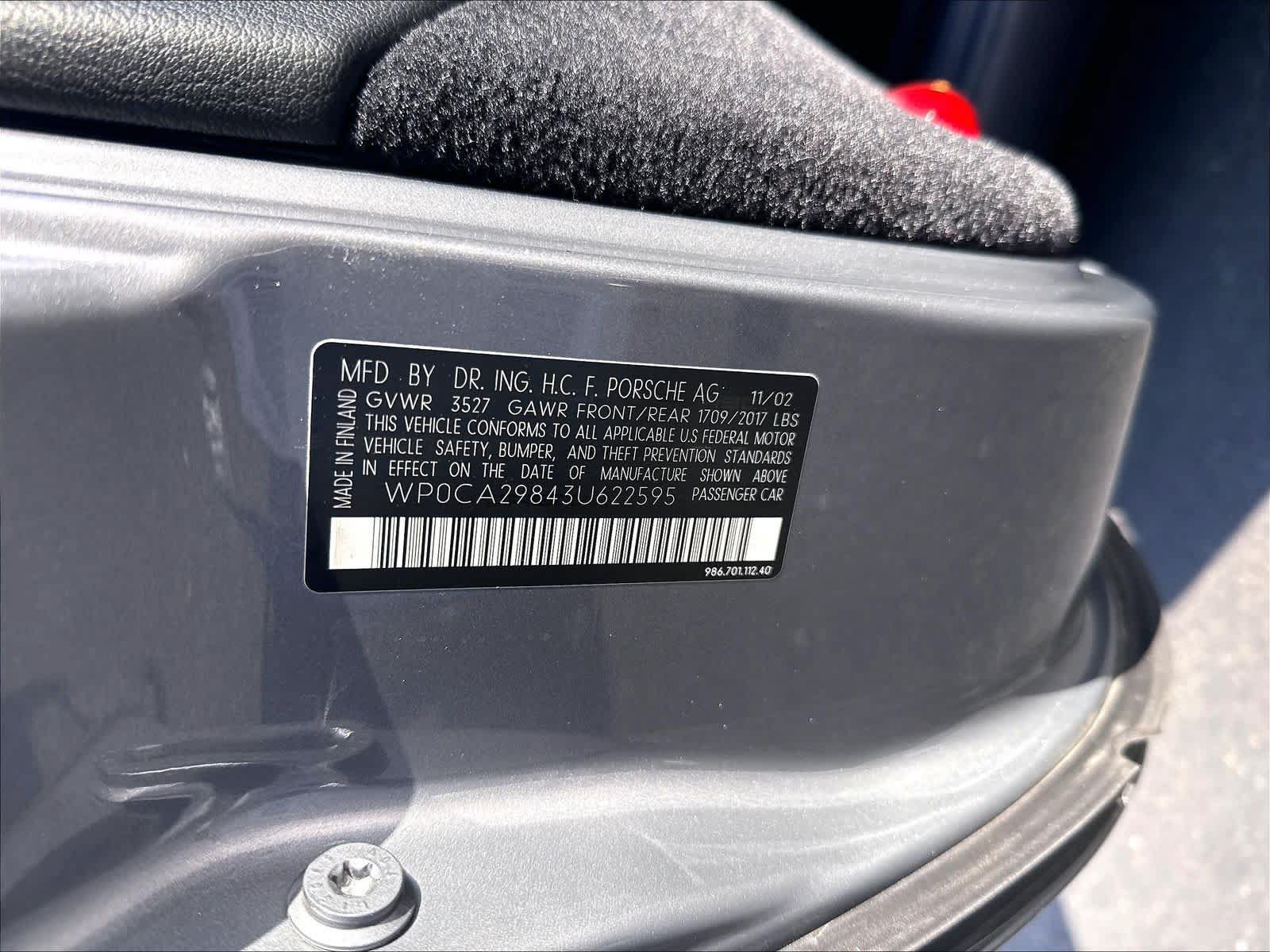 Used 2003 Porsche Boxster RWD image 16