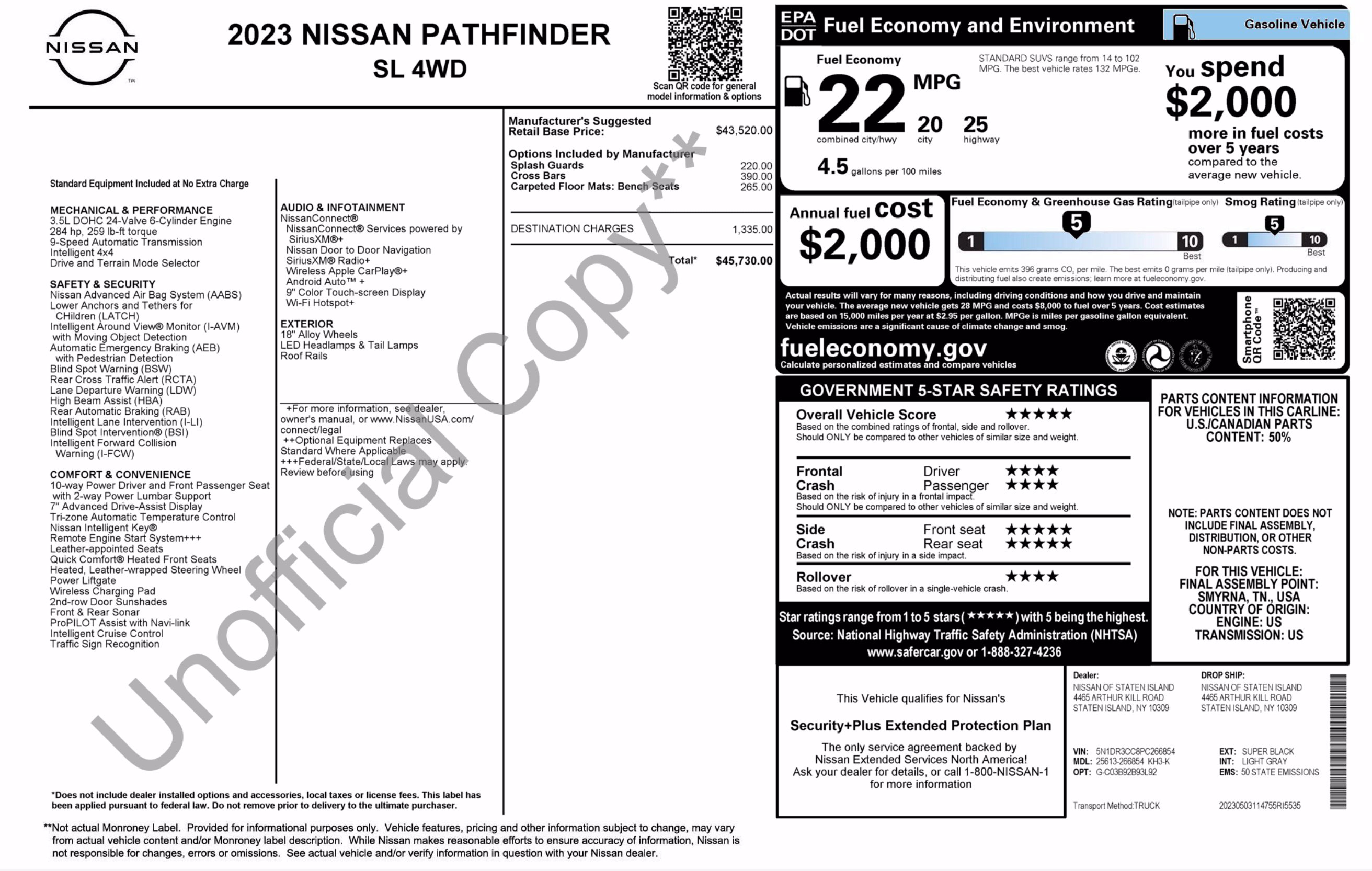 Used 2023 Nissan Pathfinder SL AWD/4WD image 3