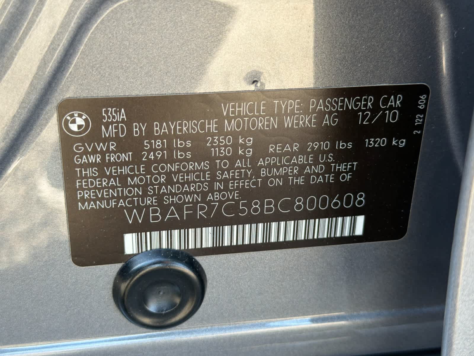 Used 2011 BMW 535i Sedan RWD image 28