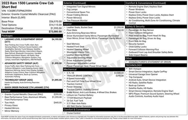Used 2023 RAM 1500 Laramie AWD/4WD image 22