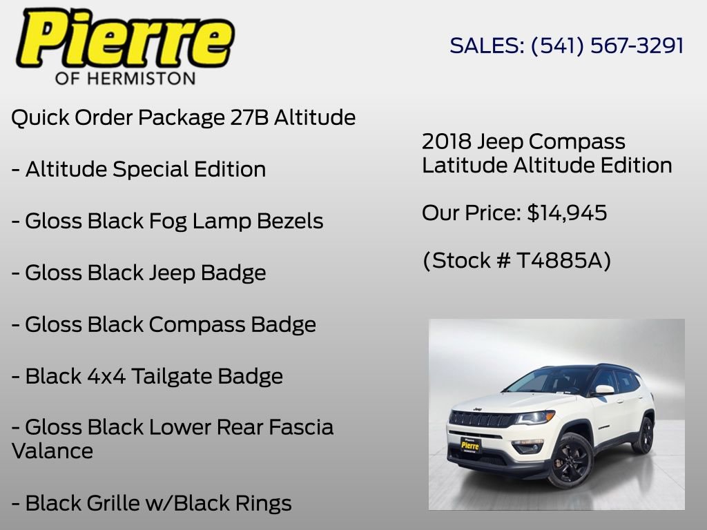 Used 2018 Jeep Compass Latitude w/ Popular Equipment Group AWD/4WD image 6