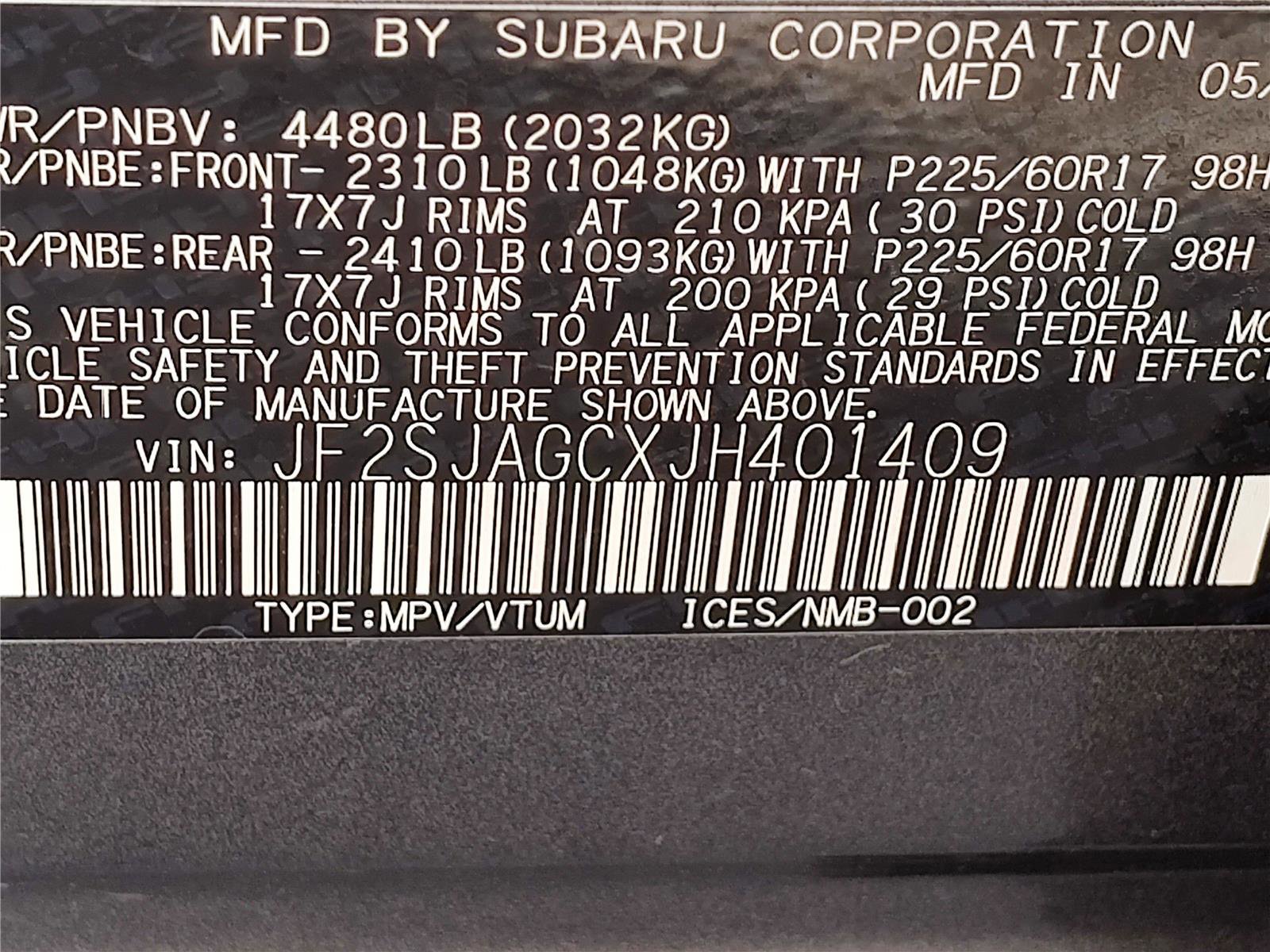 Used 2018 Subaru Forester 2.5i Premium image 13