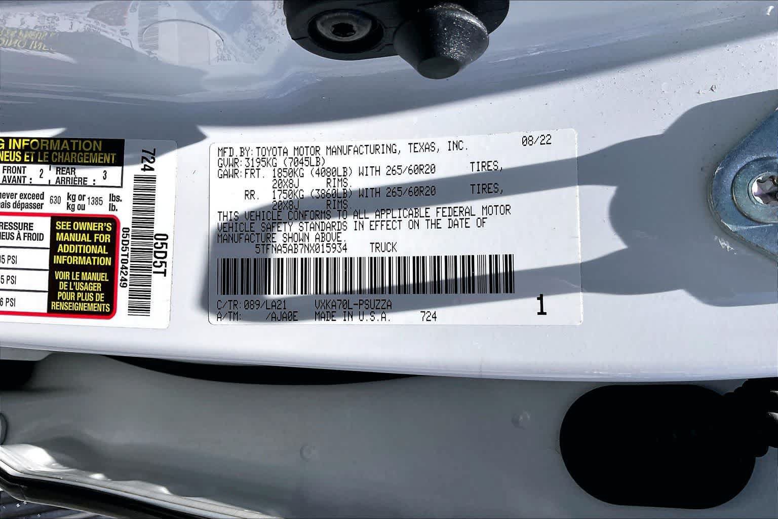 Used 2022 Toyota Tundra Platinum RWD image 20