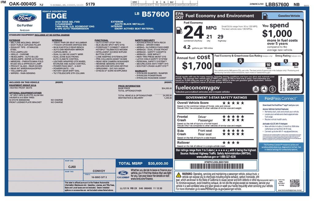 Used 2020 Ford Edge SEL image 17