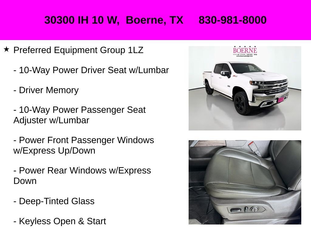 Used 2019 Chevrolet Silverado 1500 LTZ w/ LTZ Texas Edition image 10