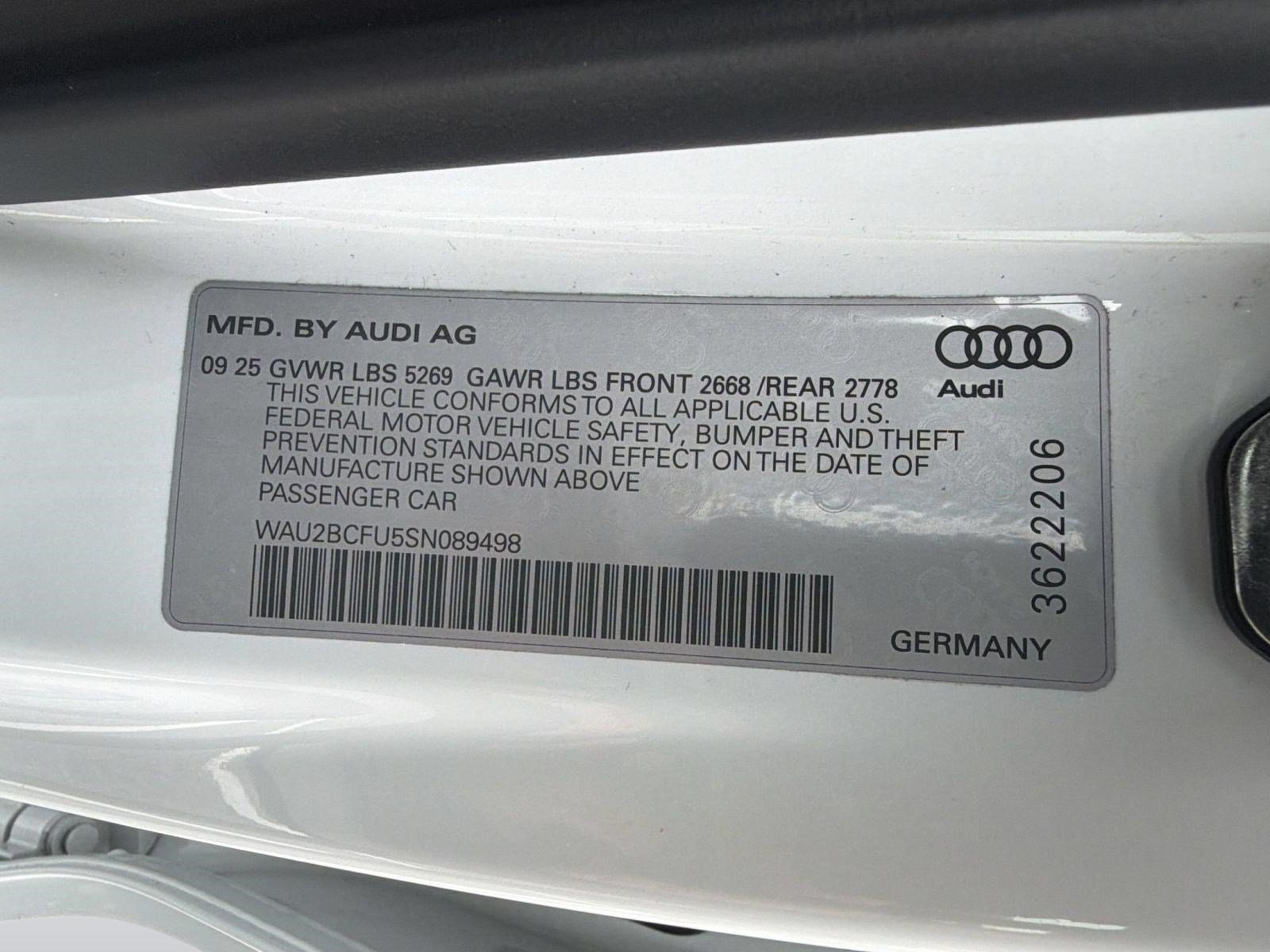 Certified 2025 Audi A5 2.0T Premium Plus w/ Premium Plus AWD/4WD image 25