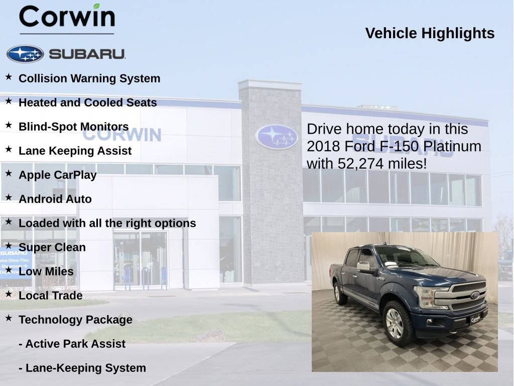 Used 2018 Ford F150 Platinum w/ Equipment Group 701A Luxury AWD/4WD image 6