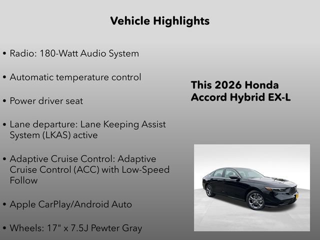 New 2026 Honda Accord EX-L image 5