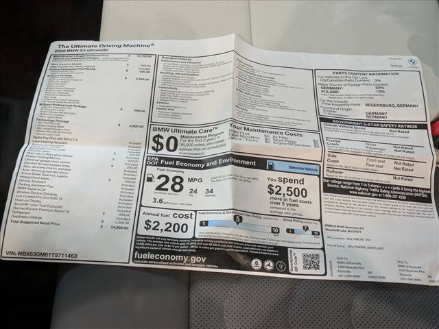 New 2026 BMW X2 xDrive28i w/ Technology Package AWD/4WD image 19