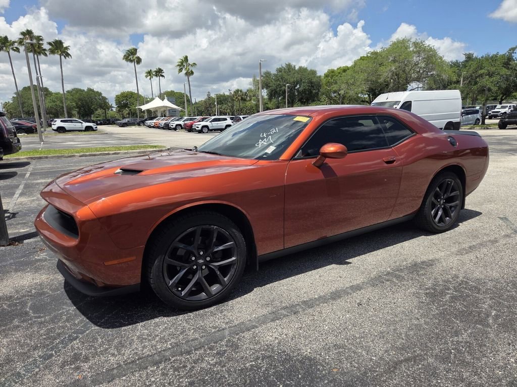 Used 2021 Dodge Challenger SXT w/ Blacktop Package RWD image 3