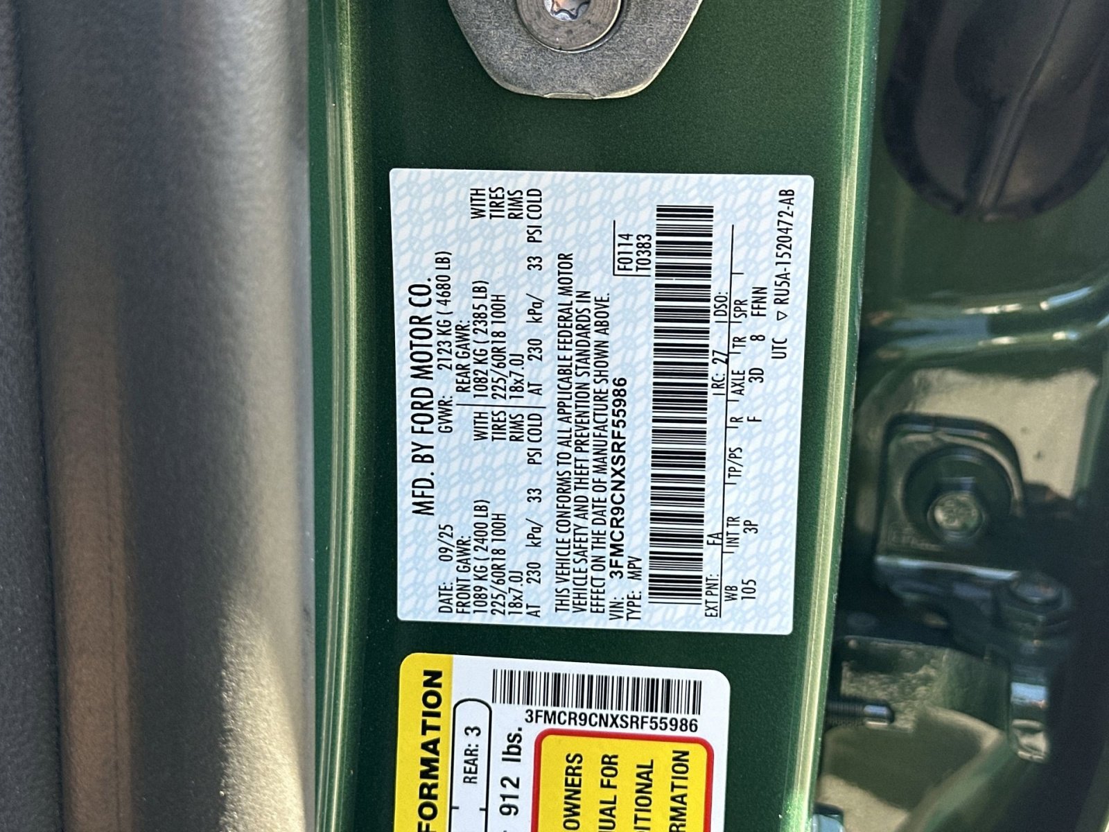 New 2025 Ford Bronco Sport Outer Banks w/ Outer Banks Tech Package+ image 43