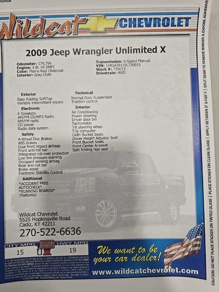 Used 2009 Jeep Wrangler X image 32