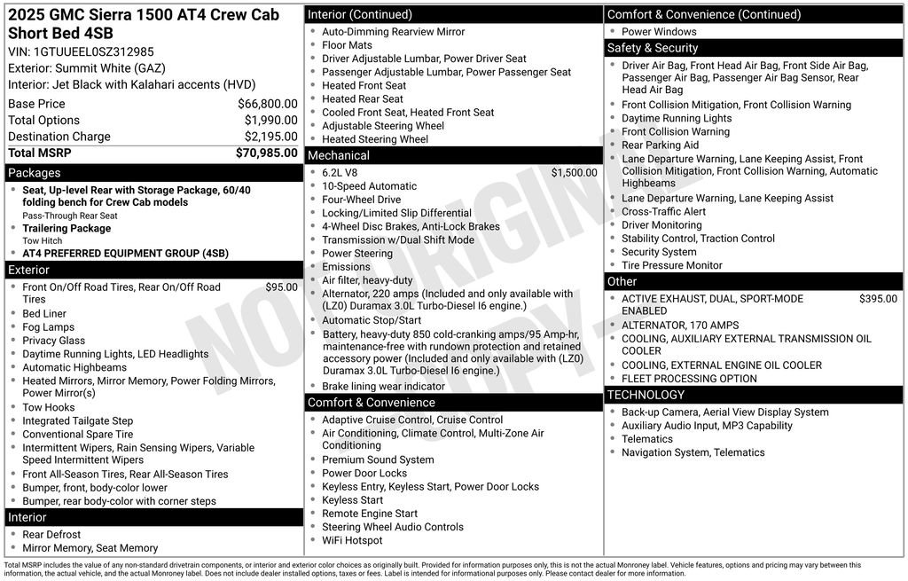 Used 2025 GMC Sierra 1500 AT4 AWD/4WD image 26