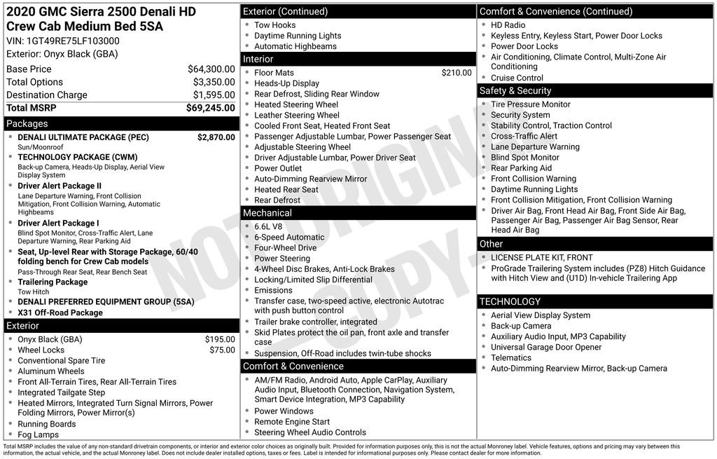 Certified 2020 GMC Sierra 2500 Denali w/ Denali Ultimate Package AWD/4WD image 4