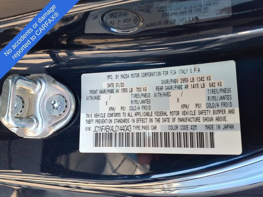 Used 2020 FIAT 124 Spider Classica w/ Mopar All Weather Plus Group image 18