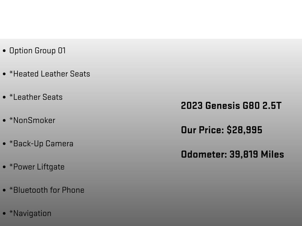 Used 2023 Genesis G80 2.5T image 6