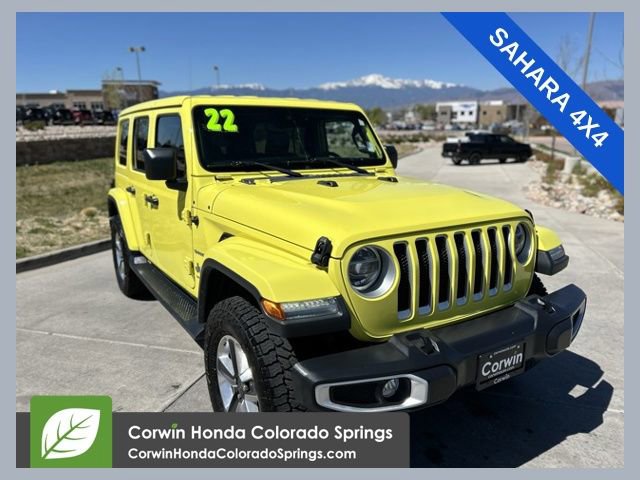 Used 2022 Jeep Wrangler Unlimited Sahara w/ LED Lighting Group