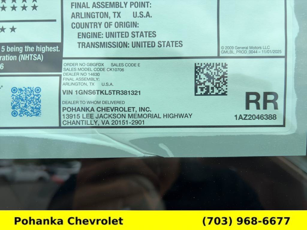 New 2026 Chevrolet Tahoe High Country AWD/4WD image 46
