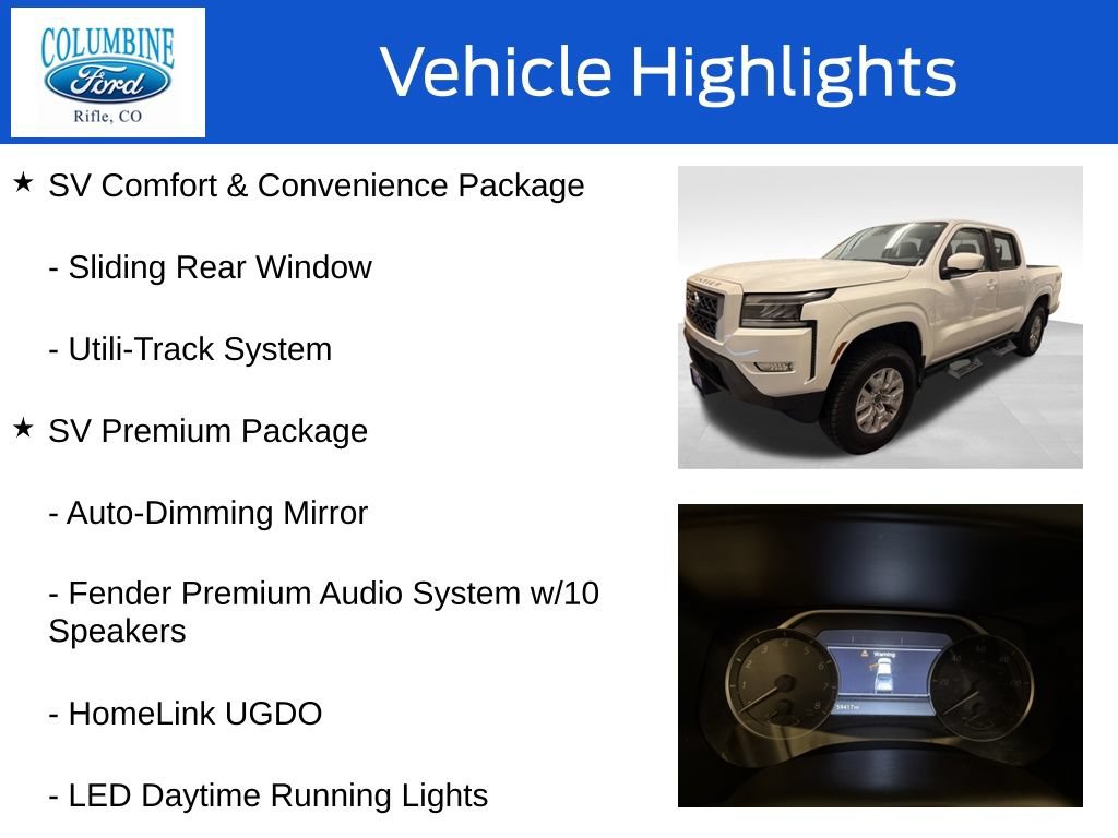 Used 2022 Nissan Frontier SV w/ SV Premium Package AWD/4WD image 12