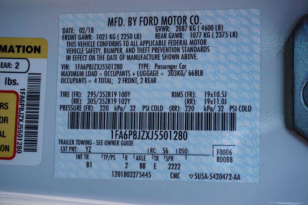 Used 2018 Ford Mustang Shelby GT350 w/ Convenience Package image 20