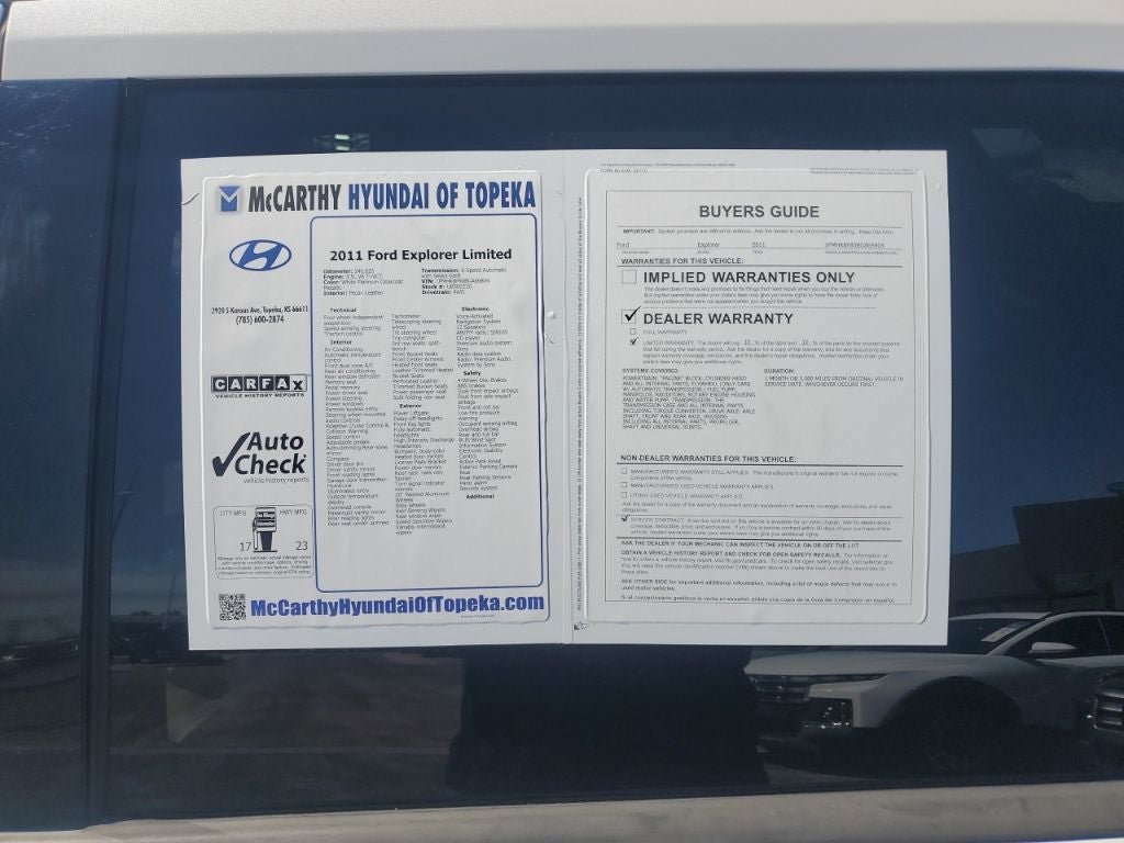 Used 2011 Ford Explorer Limited w/ 302A Rapid Spec Order Code AWD/4WD image 7