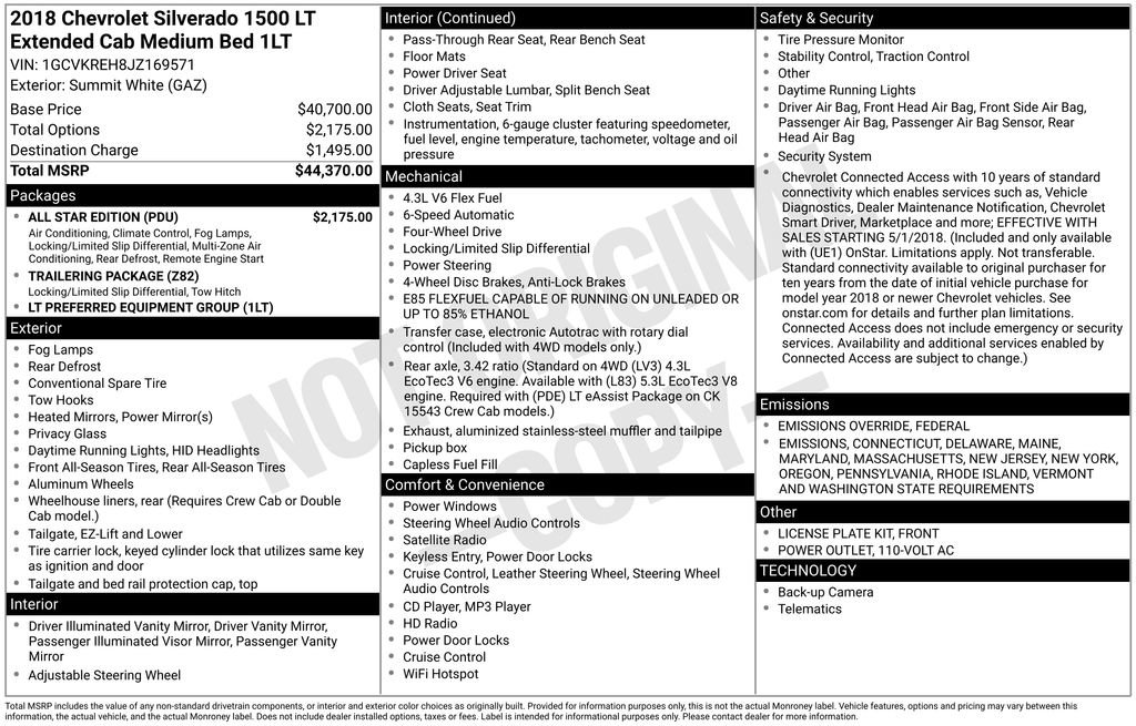 Used 2018 Chevrolet Silverado 1500 LT w/ All Star Edition image 2