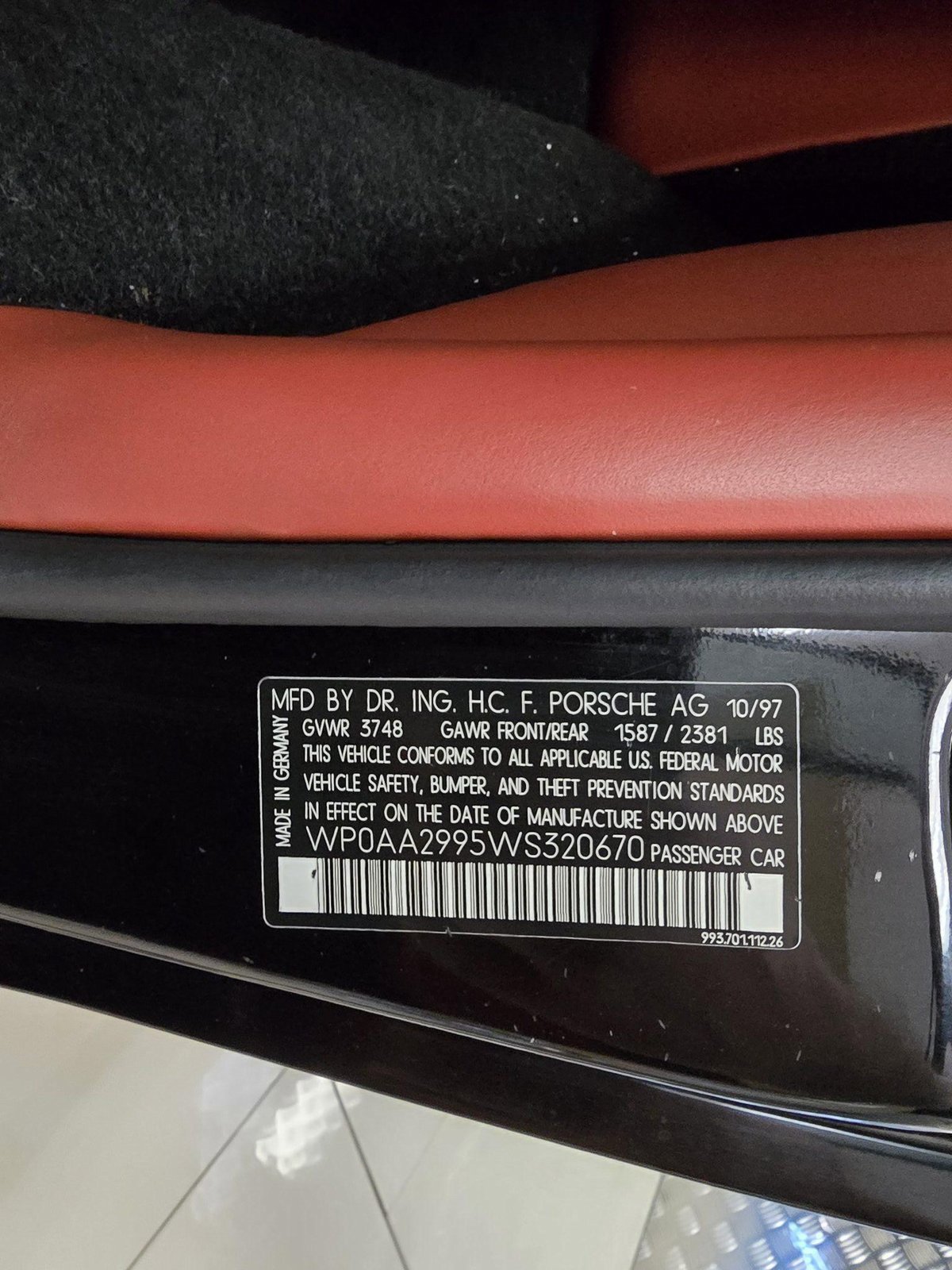 Used 1998 Porsche 911 Carrera S image 10