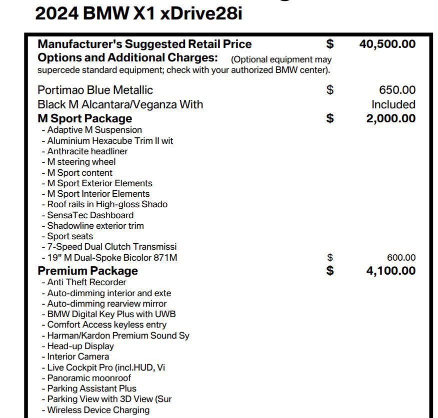 Used 2024 BMW X1 xDrive28i w/ Premium Package AWD/4WD image 16