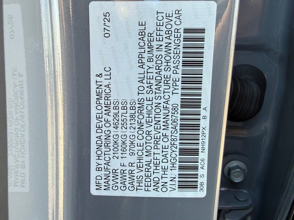 Certified 2025 Honda Accord Touring image 31