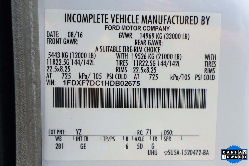 Used 2017 Ford F750 2WD Regular Cab Super Duty image 40