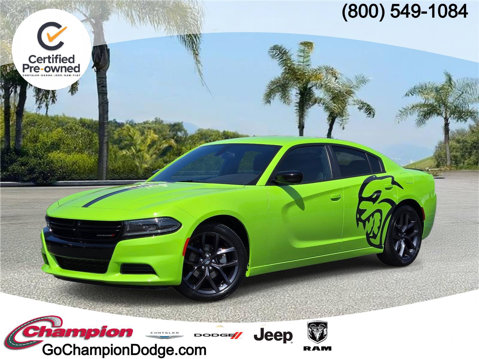 Certified 2023 Dodge Charger SXT w/ Blacktop Package