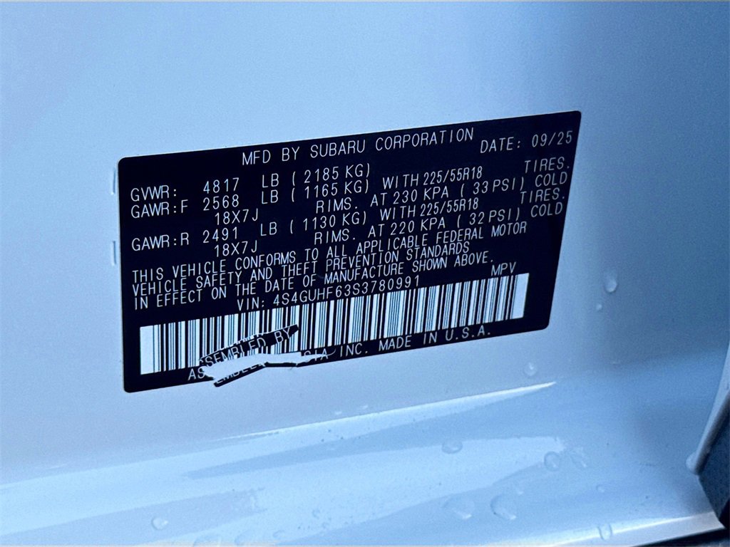 New 2025 Subaru Crosstrek 2.5i Sport image 33