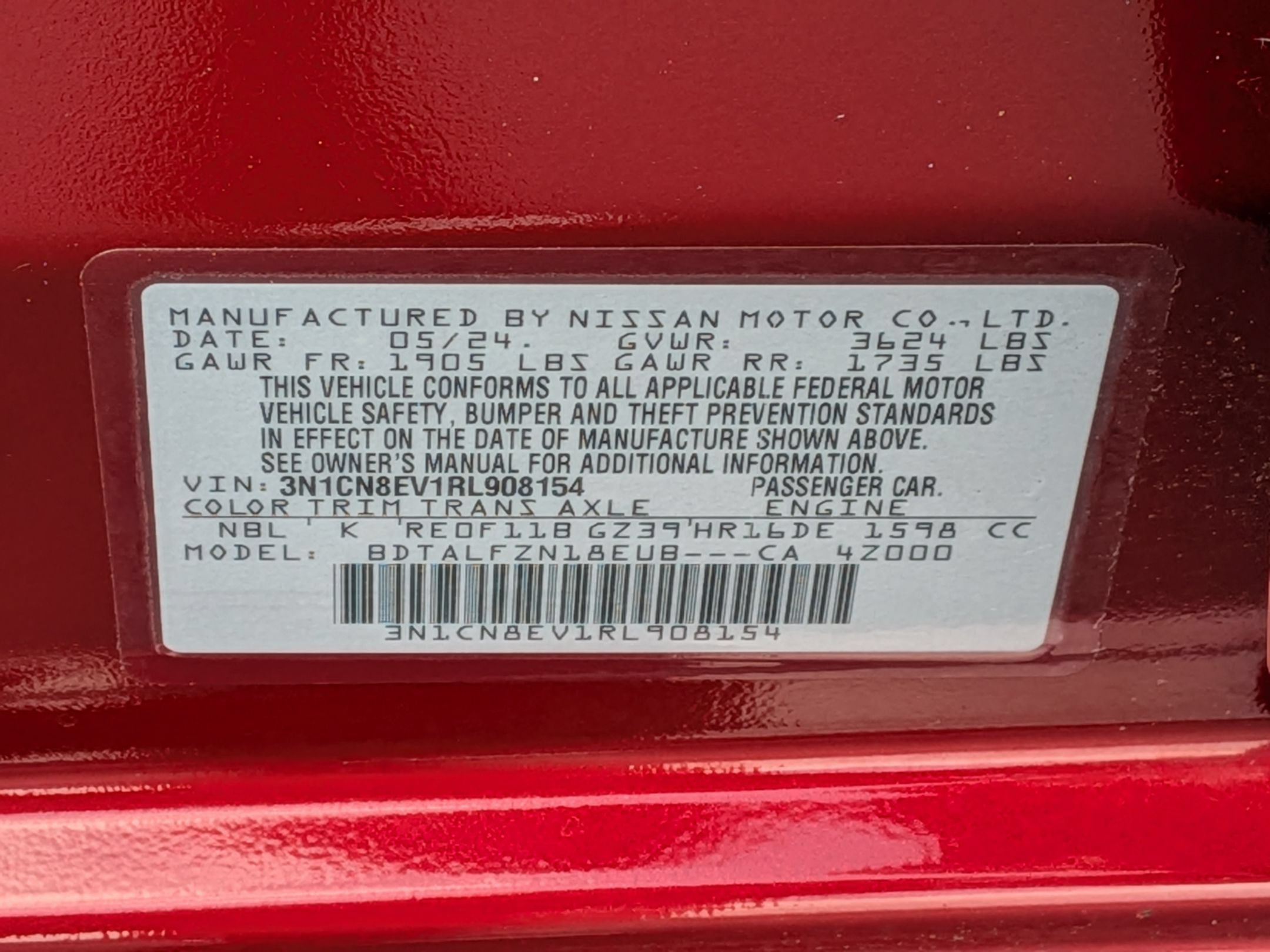 Used 2024 Nissan Versa SV FWD image 37